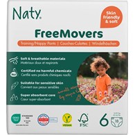 Ekologiczne pieluchomajtki pants jednorazowe, rozmiar 6, 14-20 kg, 18 szt