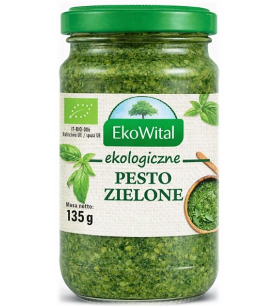 Pesto zielone z bazylii BIO 135 g
