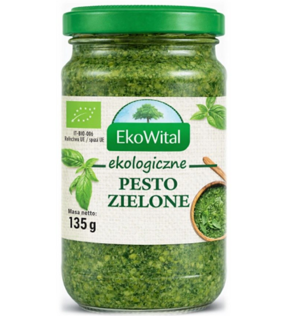 Pesto zielone z bazylii BIO 135 g