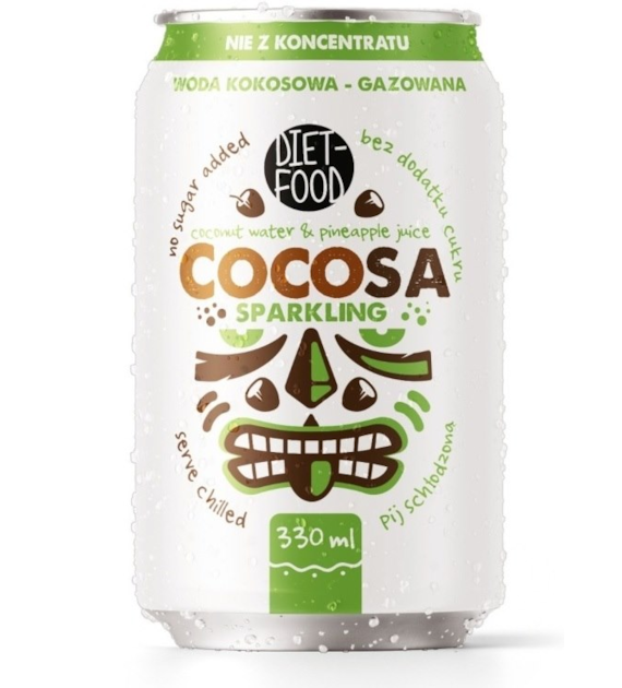 Woda kokosowa gazowana 330ml
