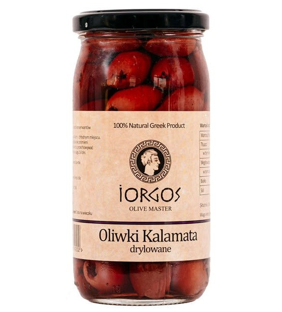 Oliwki kalamata drylowane 360/180g