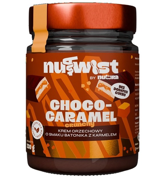 Nutwist - Krem orzechowy o smaku batonika karmelowo - czekoladowego bez dodatku cukru 250g