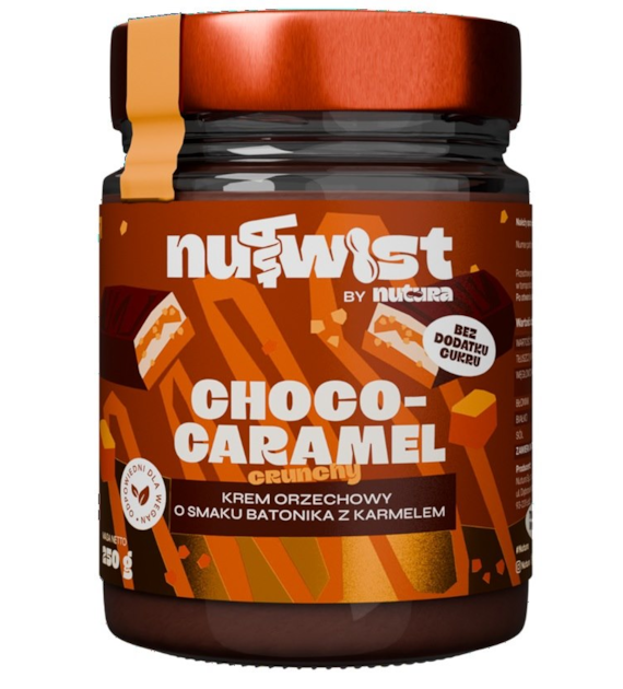 Nutwist - Krem orzechowy o smaku batonika karmelowo - czekoladowego bez dodatku cukru 250g