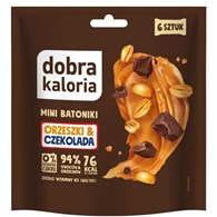 Mini batoniki  orzeszki & czekolada  (6 szt) 108 g