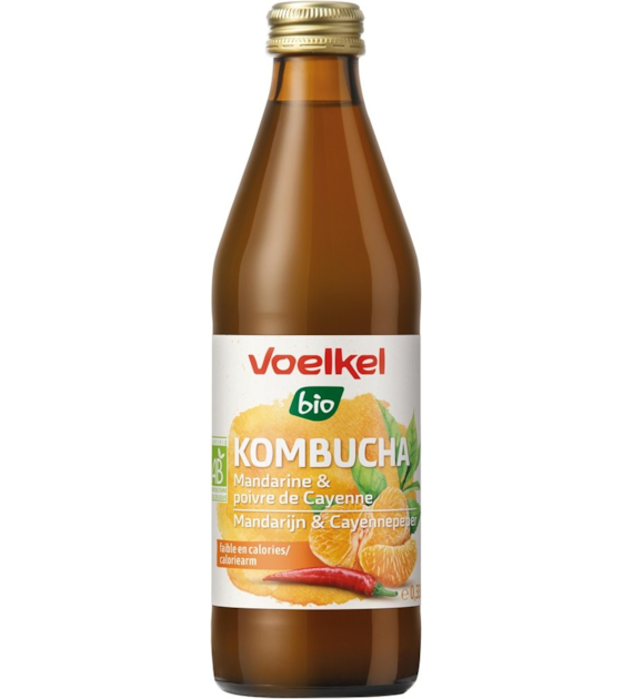 Kombucha mandarynka-cayenne BIO 330 ml