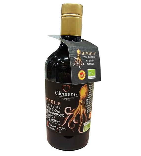 Oliwa z oliwek extra virgin D.O.P Dauno Gargano 100% włoska BIO 500 ml