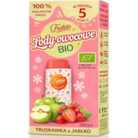 Lody do zamrażania truskawka-jabłko 100% owoców BIO 5 x 50 g