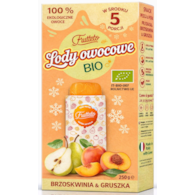 Lody do zamrażania brzoskwinia-gruszka 100% owoców BIO 5 x 50 g