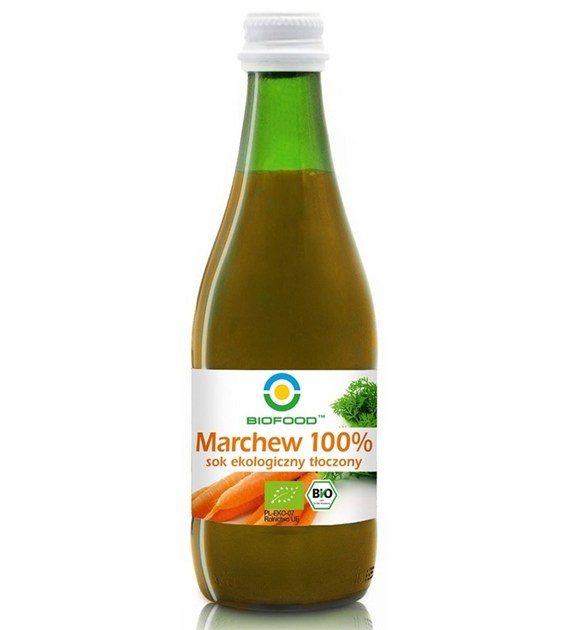 Sok z marchwi tloczony 100% BIO 300 ml