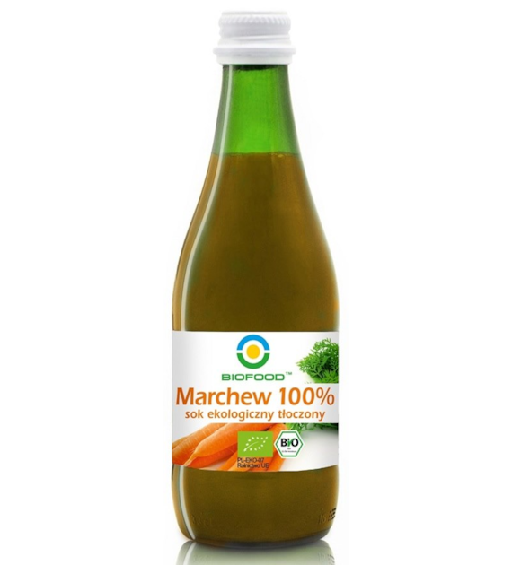 Sok z marchwi tloczony 100% BIO 300 ml