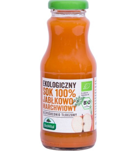 Sok jabłkowo-marchwiowy 100 % BIO 250 ml