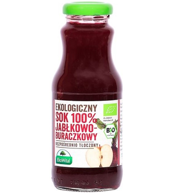 Sok jabłkowo-buraczkowy 100 % BIO 250 ml