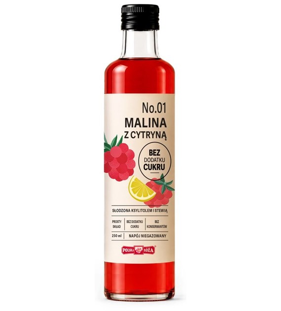 Napój No.01 Malina z cytryną bez dodatku cukru 250 ml