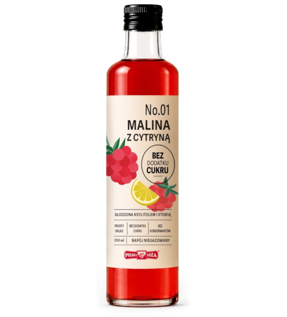 Napój No.01 Malina z cytryną bez dodatku cukru 250 ml