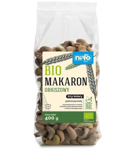 Makaron orkiszowy trzy kolory 400 g BIO