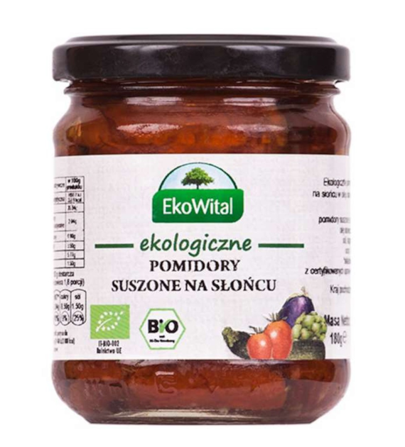 Pomidory suszone na słońcu w oleju BIO 180 g