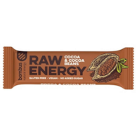 Baton RAW ENERGY z ziarnami kakaowca BEZGL. 50 g