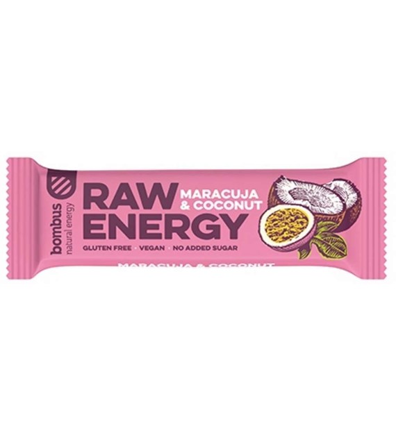 Baton RAW ENERGY marakuja-kokos BEZGL. 50 g