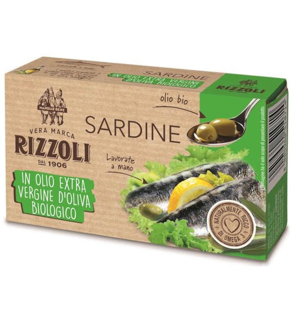 Sardynki w ekologicznej oliwie z oliwek 120 g/ 85 g
