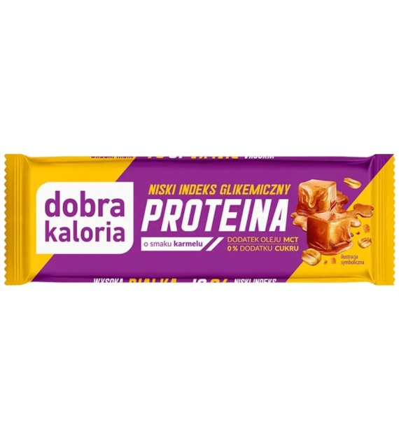 Baton proteinowy karmel bez dodatku cukru NISKII IG 45g
