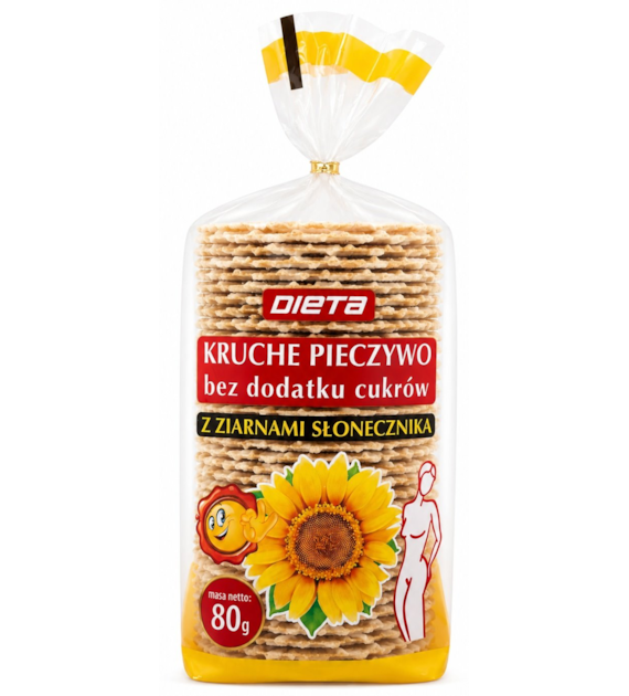 Kruche pieczywo ze słonecznikiem 80 g
