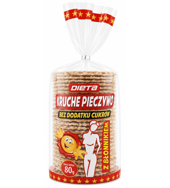 Kruche pieczywo z błonnikiem 80 g