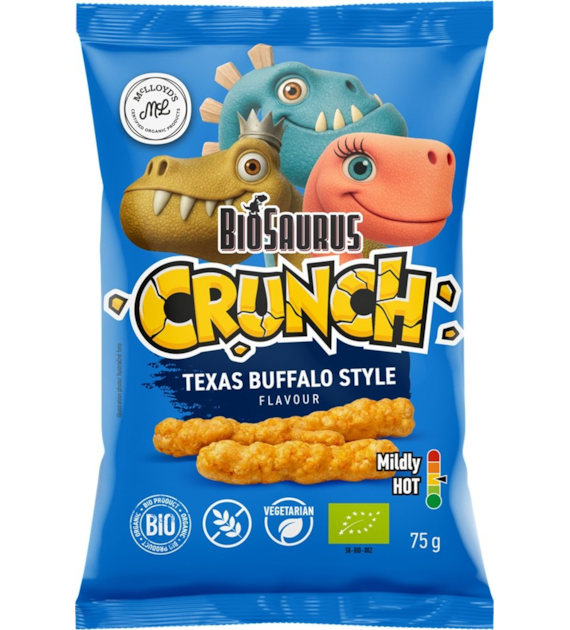 Chrupki kukurydziane Crunch o smaku texas buffalo BEZGL. BIO 75 g