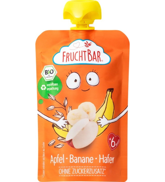 Mus jabłko, banan, owies BIO 100 g