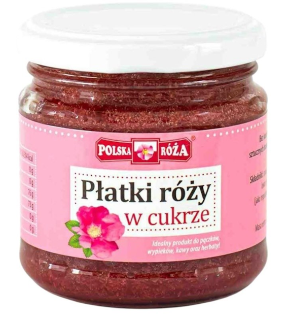 Płatki róży w cukrze 220 g