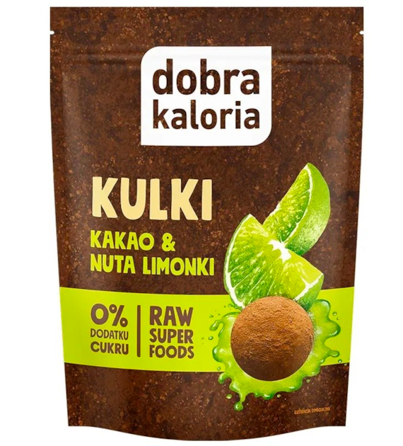Kulki daktylowe kakao & limonka bez dodatku cukru 65g