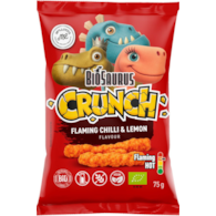 Chrupki kukurydziane Crunch o smaku ostre chili-cytryna BEZGL. BIO 75 g