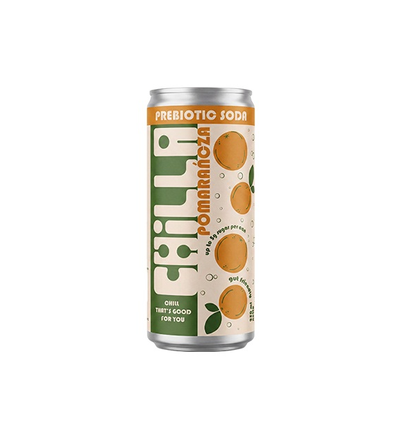 Napój Prebiotic Soda Pomarańcza 250 ml