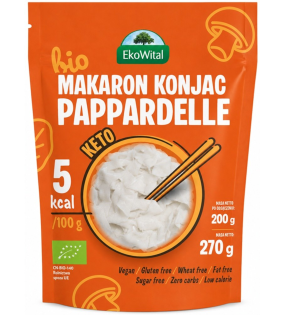 Makaron KONJAC pappardelle Bezglutenowy BIO 270 g/ 200 g