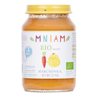 Danie marchewka-kurczak od 5 miesiąca BIO 190 g MNIAM