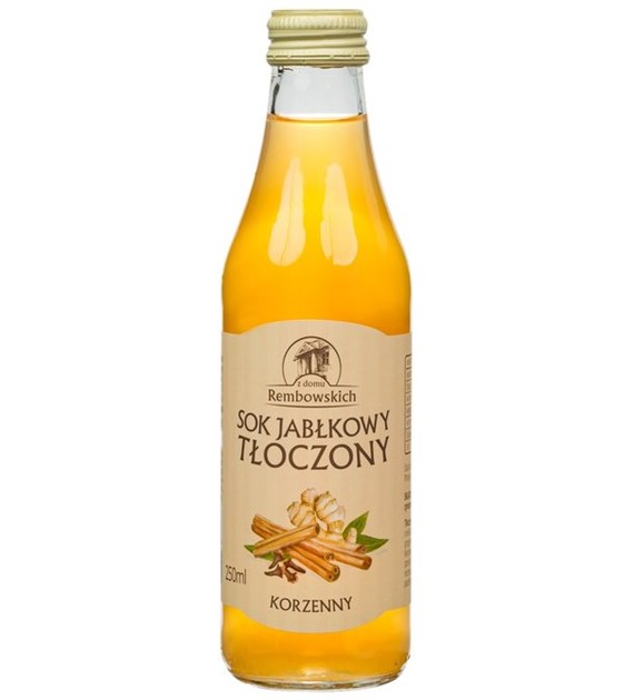 Sok jabłkowy tłoczony korzenny 250 ml