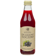 Sok jabłkowy tłoczony z czarną porzeczką 250 ml