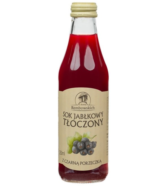 Sok jabłkowy tłoczony z czarną porzeczką 250 ml