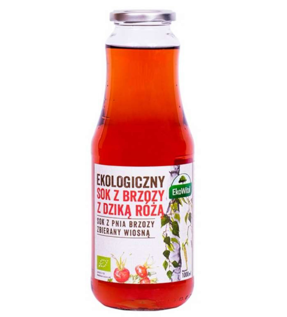 Sok z brzozy z dziką różą BIO 1 l