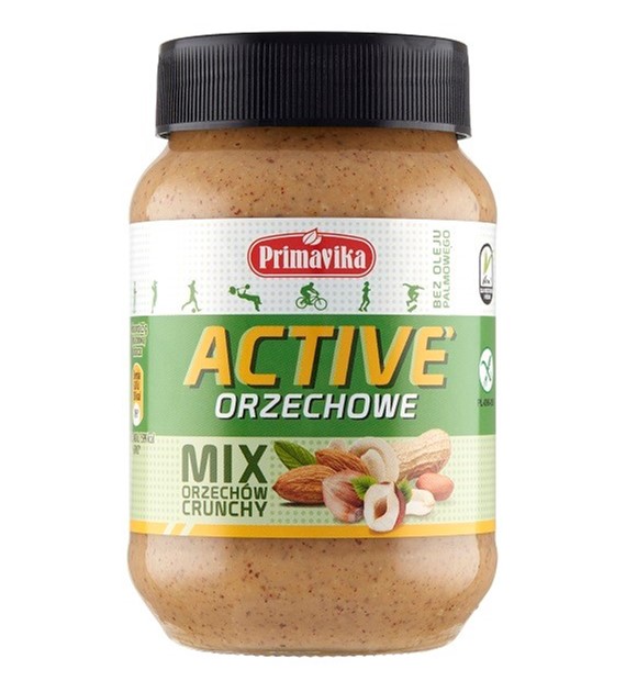 Pasta orzechowa active mix  orzechów crunchy  470 g