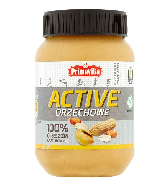 Pasta orzechowa Active– 100% orzeszków arachidowych 470 g