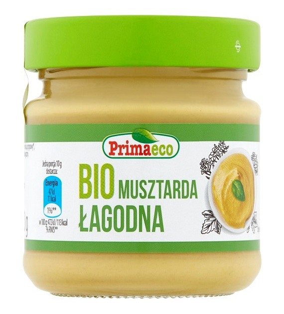 Musztarda łagodna BIO 170 g