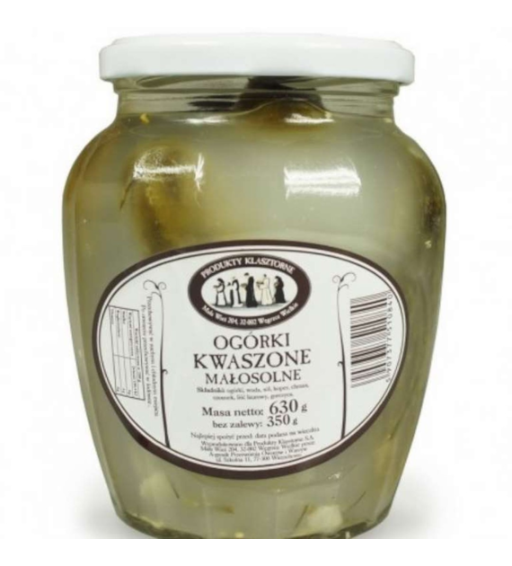 Ogórki kwaszone 630 g / 350 g