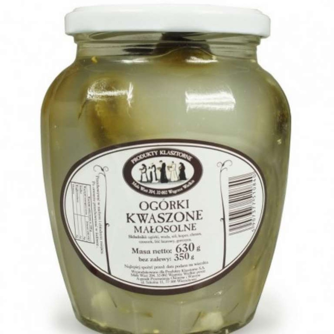 Ogórki kwaszone małosolne 630 g / 350 g