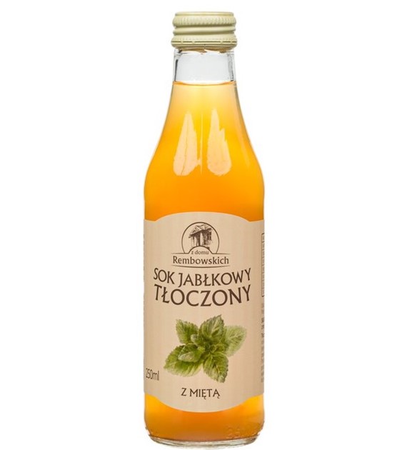 Sok jabłkowy tłoczony z miętą 250 ml