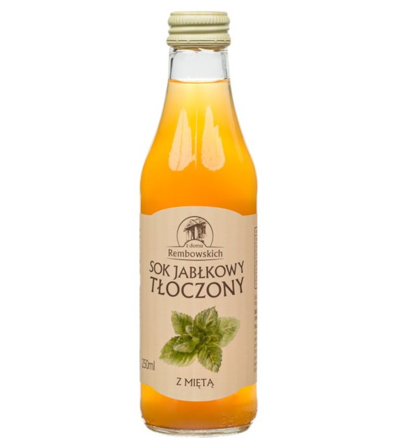 Sok jabłkowy tłoczony z miętą 250 ml