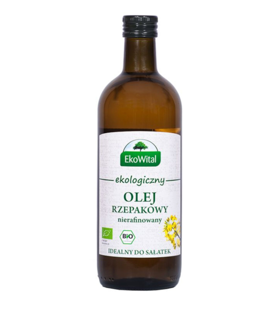 Olej rzepakowy tłoczony na zimno BIO 1 l