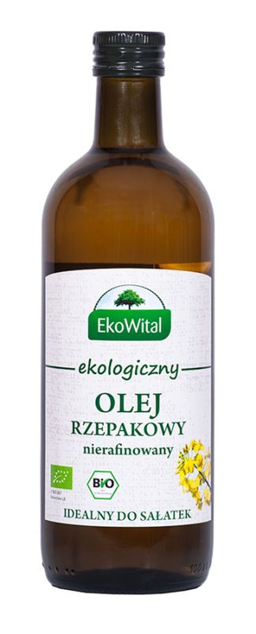 Olej rzepakowy tłoczony na zimno BIO 1 l