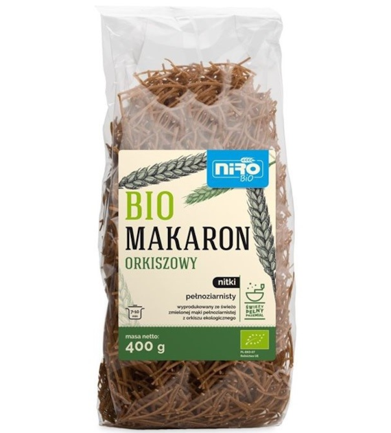 Makaron orkiszowy nitki 400 g BIO
