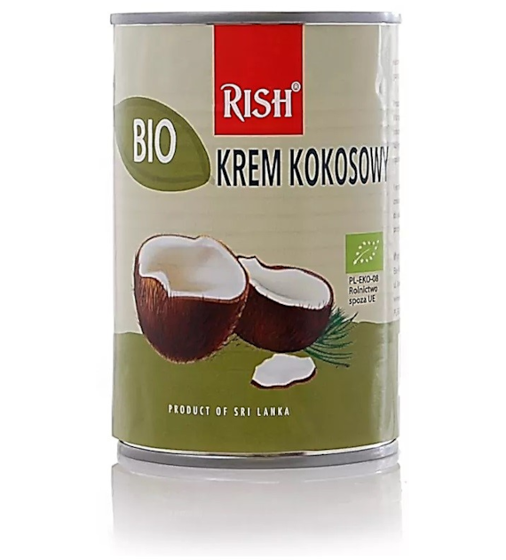 Krem kokosowy 17% tłuszczu ( mleczko kokosowe ) BIO 400 ml