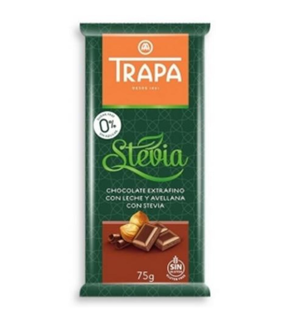 Czekolada mleczna z orzechami laskowymi ze stewią 75 g